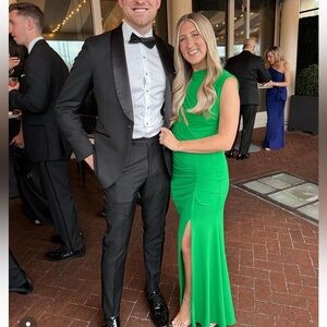 Asos Green One Shoulder Gown